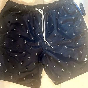 Brand new Nautica Men’s Swim Trunks with Anchors